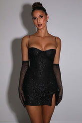 Georgia Shiny Dress With Gloves | Dress In Beauty